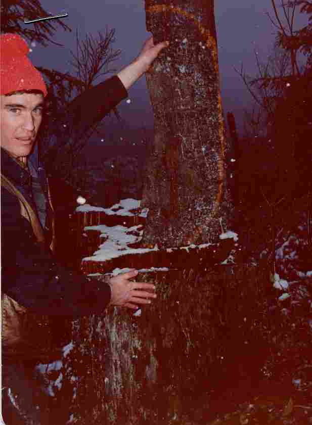 Bruce Towle showing off scribing in 1984